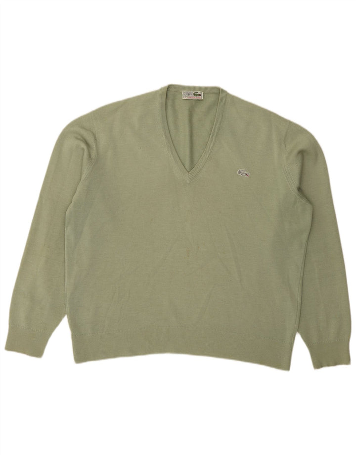 Maglione maglione con scollo a V da uomo Lacoste taglia 7 2XL verde
