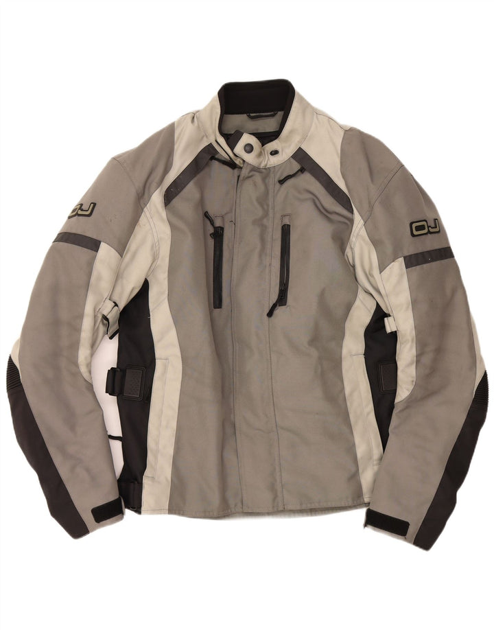Giubbotto bomber grafico da uomo OJ Atmosfere UK 40 Large Grey Colourblock