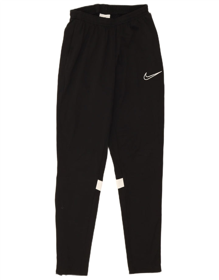 Pantaloni da tuta Nike Dri Fit da uomo, piccoli, in poliestere color block nero