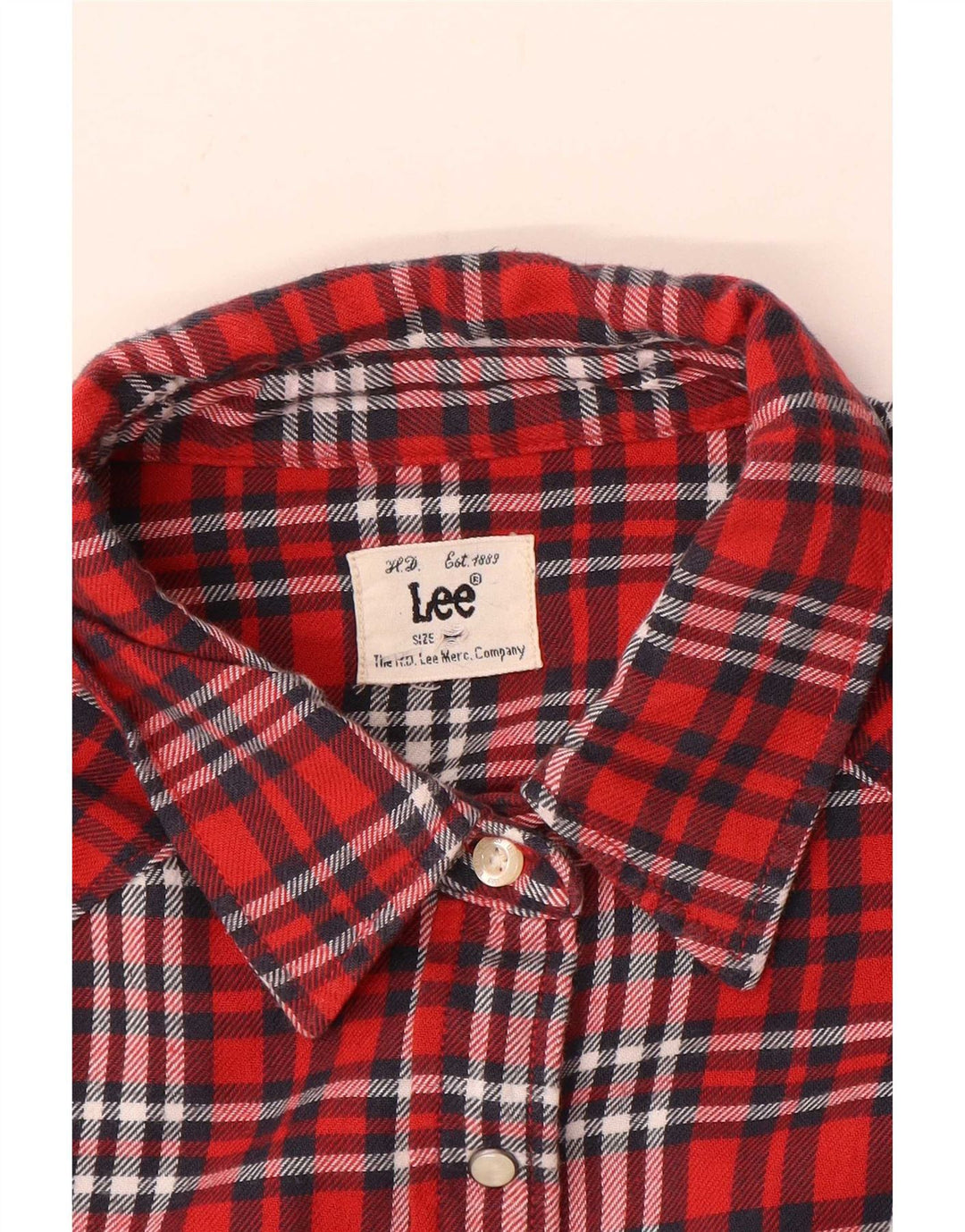 Camicia in flanella da donna Lee UK 16 grande quadretto rosso