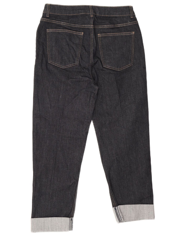 Jeans dritti da donna Marks & Spencer UK 10 piccoli W28 L23 blu navy