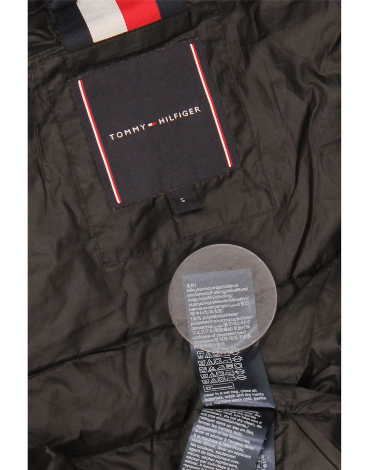 TOMMY HILFIGER Gilet imbottito da uomo UK 36 piccolo poliestere nero