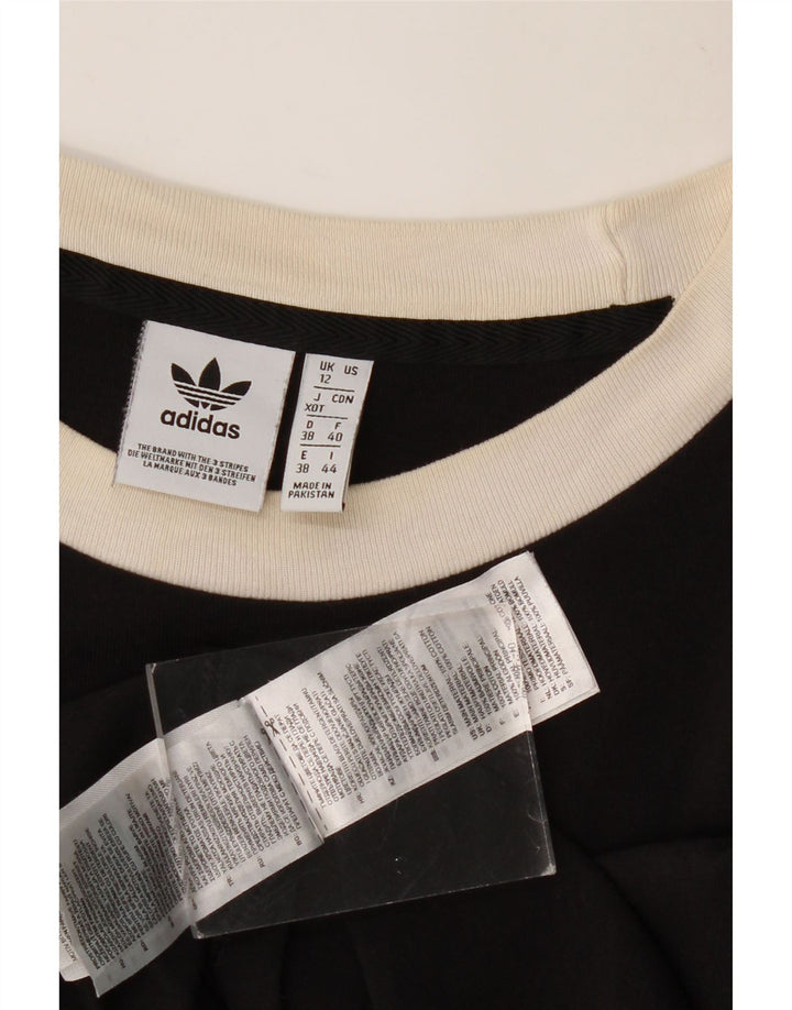 T-shirt da donna ADIDAS Top UK 12 medio nero cotone