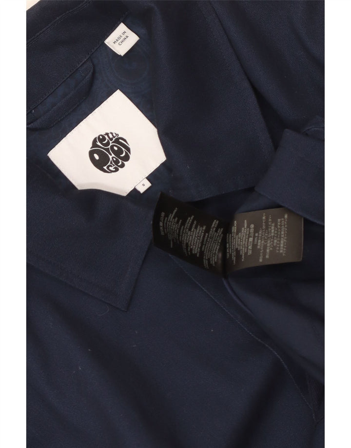 Giubbotto bomber da uomo Pretty Green UK 36 piccolo cotone blu navy