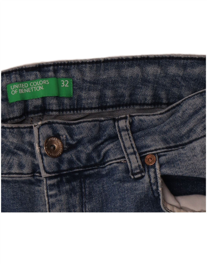 Jeans slim da donna Benetton W32 L26 Blu