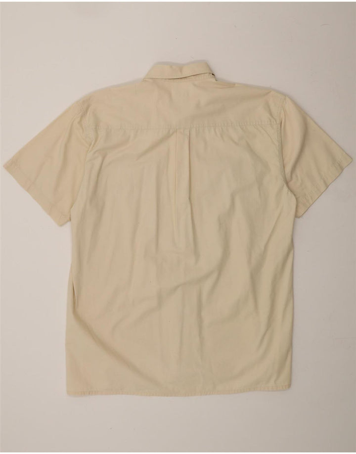 GIANI FEROTI Mens Short Sleeve Shirt XL Beige Cotton Vintage Giani Feroti and Second-Hand Giani Feroti from Messina Hembry 