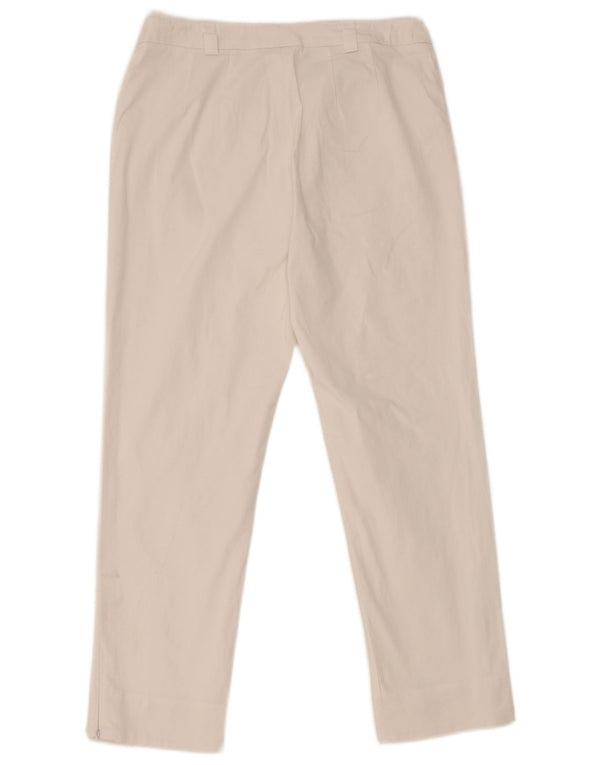 Pantaloni corti da donna Max Mara UK 10 piccoli W28 L23 cotone bianco