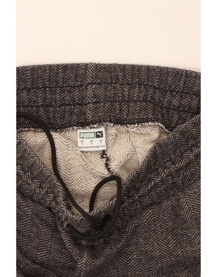 Pantaloni della tuta da donna PUMA UK 10 Small Grigi a spina di pesce