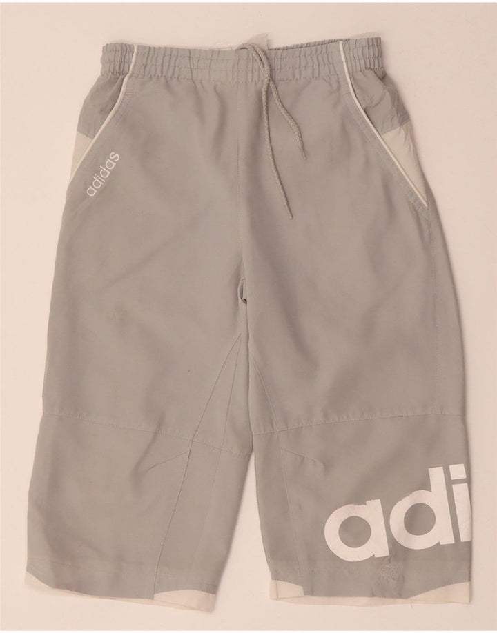 Pantaloncini sportivi Bermuda grafici ADIDAS da bambino 15-16 anni Colorblock grigio