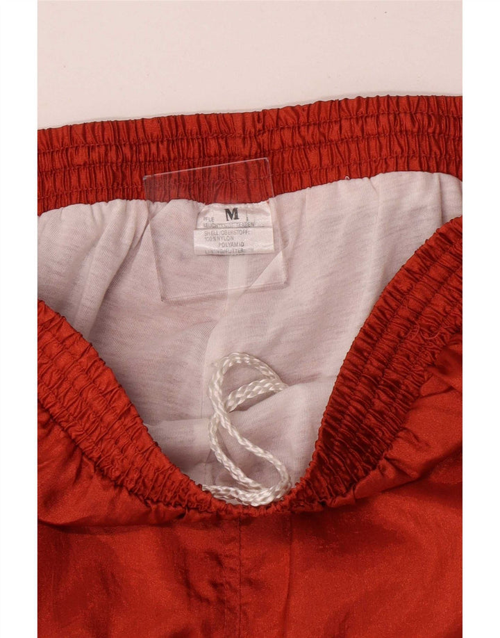 VINTAGE Pantaloni da tuta da uomo Joggers Nylon arancione medio