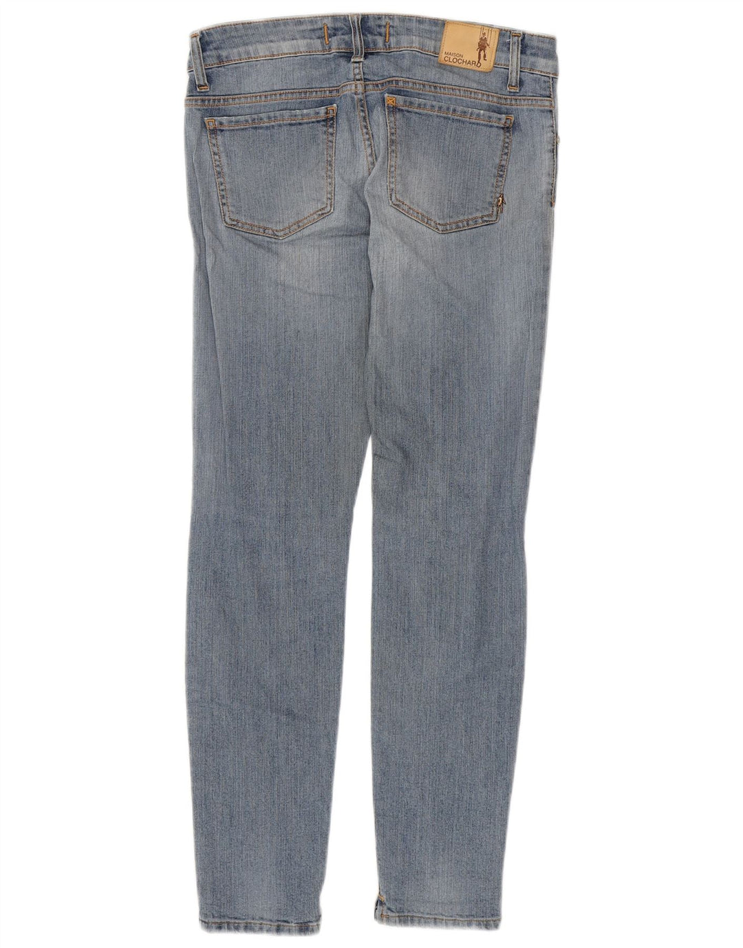 Jeans slim da donna MAISON CLOCHARD W28 L29 cotone blu