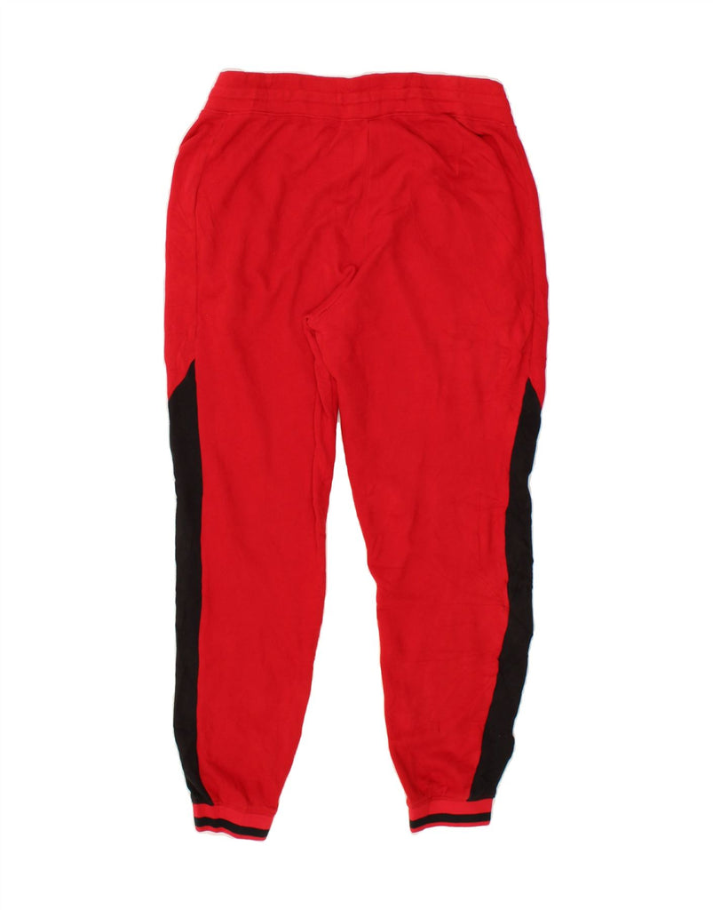 RALPH LAUREN Womens Tracksuit Trousers Joggers UK 14 Medium Red Cotton Vintage Ralph Lauren and Second-Hand Ralph Lauren from Messina Hembry 