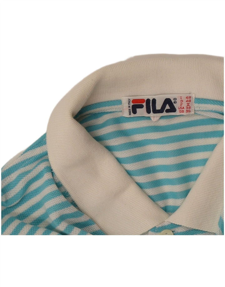 Polo Uomo Fila IT 48 Gessato Medio Turchese