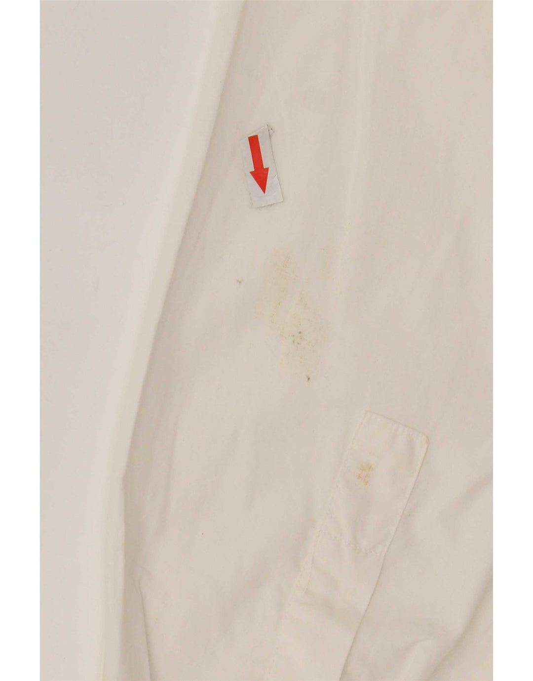 Camicia vintage da uomo piccola in cotone bianco