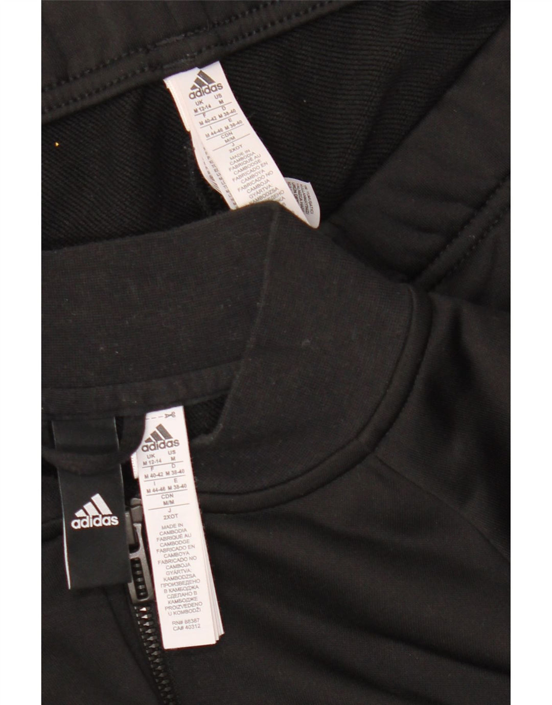 Tuta intera da donna Adidas UK 12/14 Medium Nero Poliestere