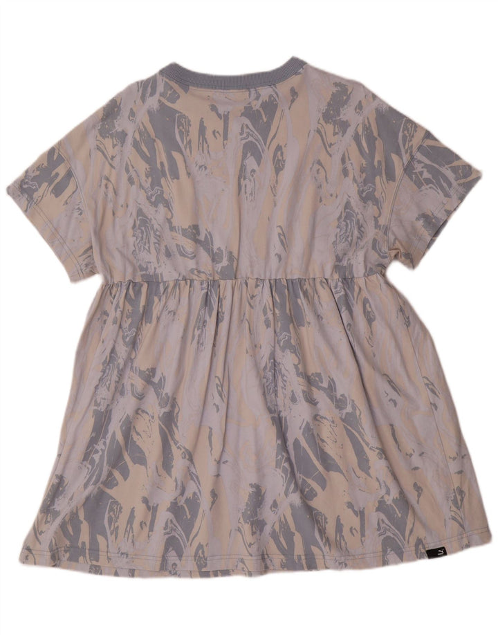 Abito a trapezio da donna con motivo astratto PUMA UK 16 Large grigio color block