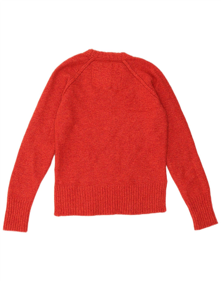 Maglione maglione girocollo da donna Superdry UK 10 Small Lana rossa