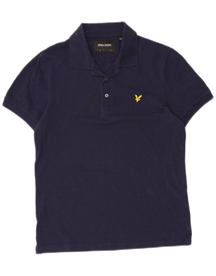Polo da uomo Lyle & Scott piccola in cotone blu navy