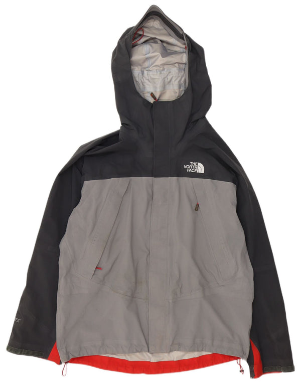 Giacca antipioggia da uomo con cappuccio The North Face UK 40 Large Grey Colourblock