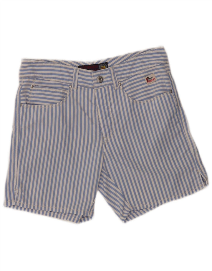 Pantaloncini casual da donna Roy Rogers IT 44 medi W30 blu gessato