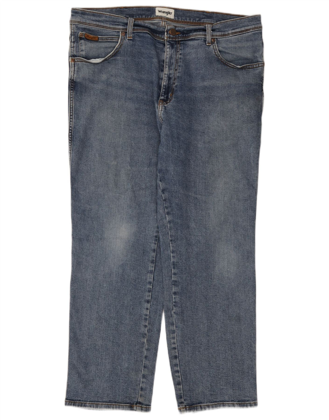 Jeans dritti da uomo Wrangler Texas W40 L30 in cotone blu