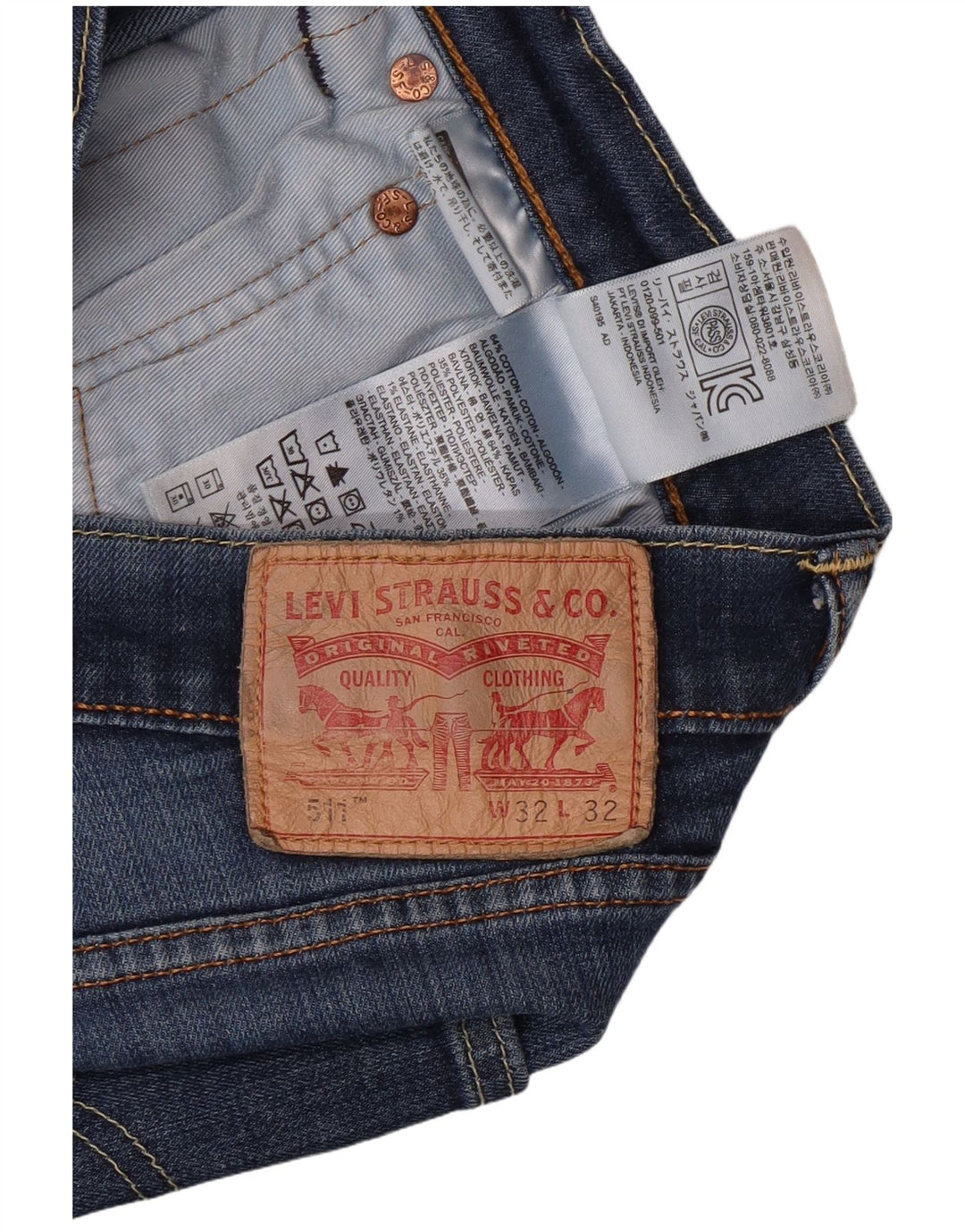 LEVI'S Jeans da uomo 511 slim W32 L32 cotone blu