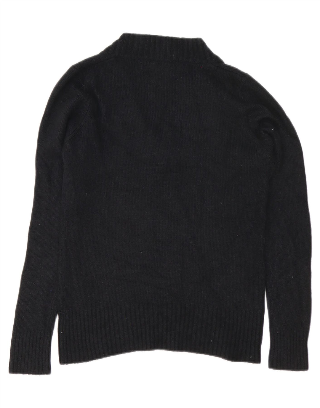 Maglione Zara da donna con scollo a V UK 16 grande nylon nero