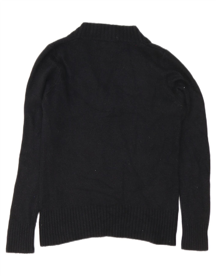 Maglione Zara da donna con scollo a V UK 16 grande nylon nero