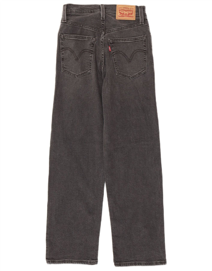 Jeans dritti Ribcage da donna Levi's W23 L27 cotone grigio