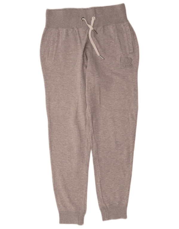 Pantaloni da tuta da donna Adidas Joggers UK 12 Cotone grigio medio