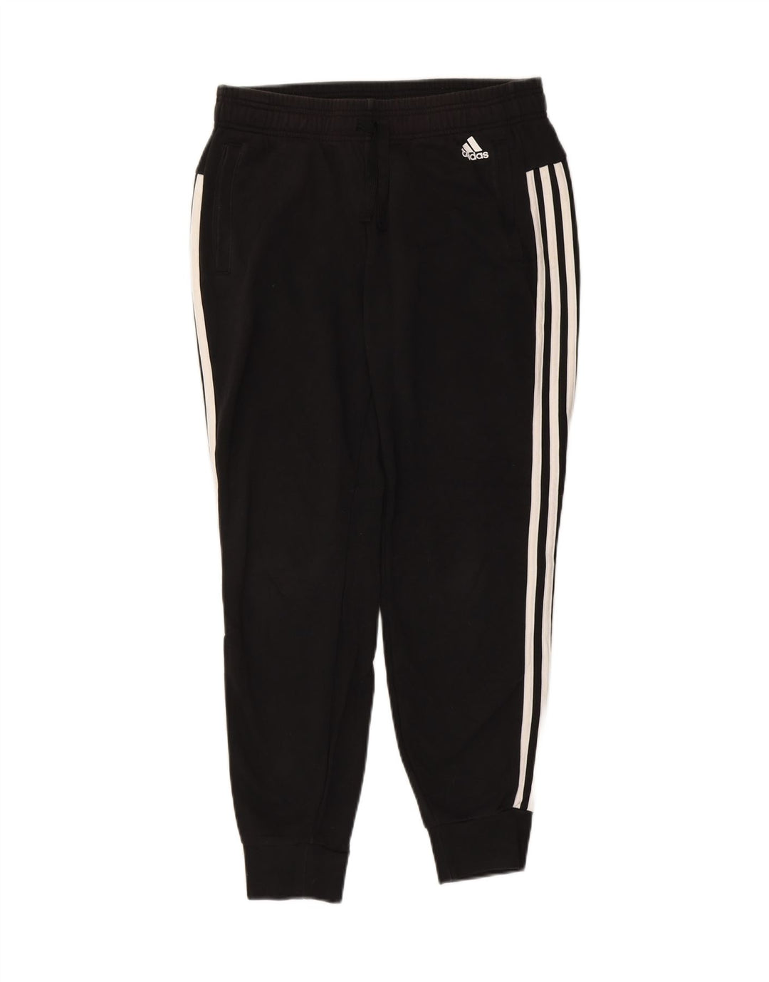 ADIDAS Mens Tracksuit Trousers Joggers Medium  Black Cotton Vintage Adidas and Second-Hand Adidas from Messina Hembry 