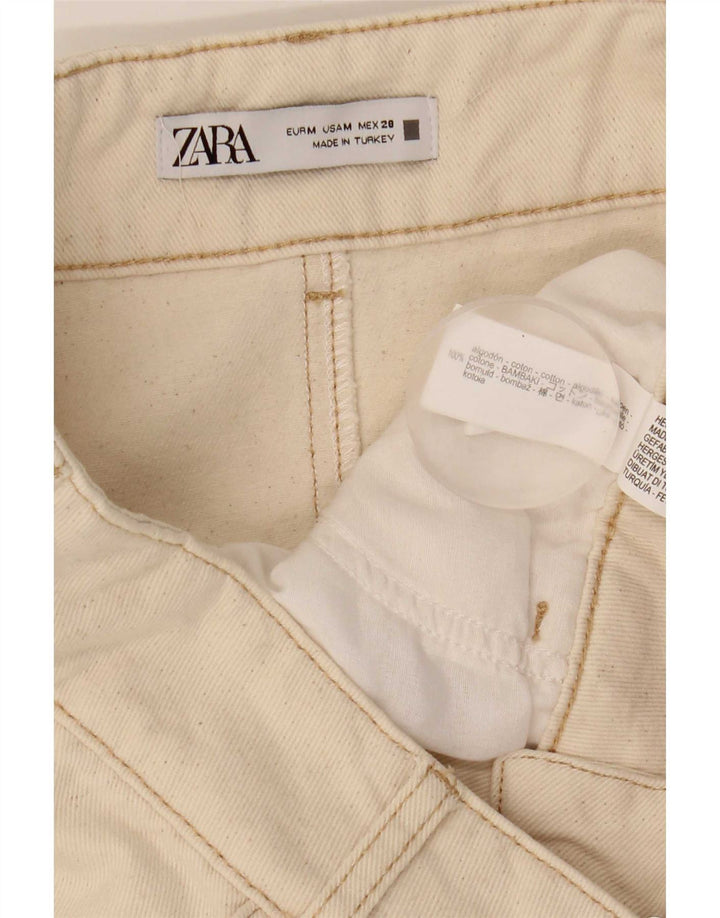 Gonna longuette Zara da donna media W29 in cotone beige