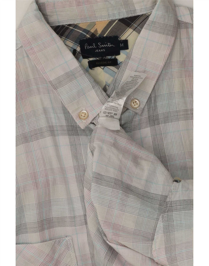 Camicia da uomo Classic Fit Paul Smith, cotone a quadri multicolore medio