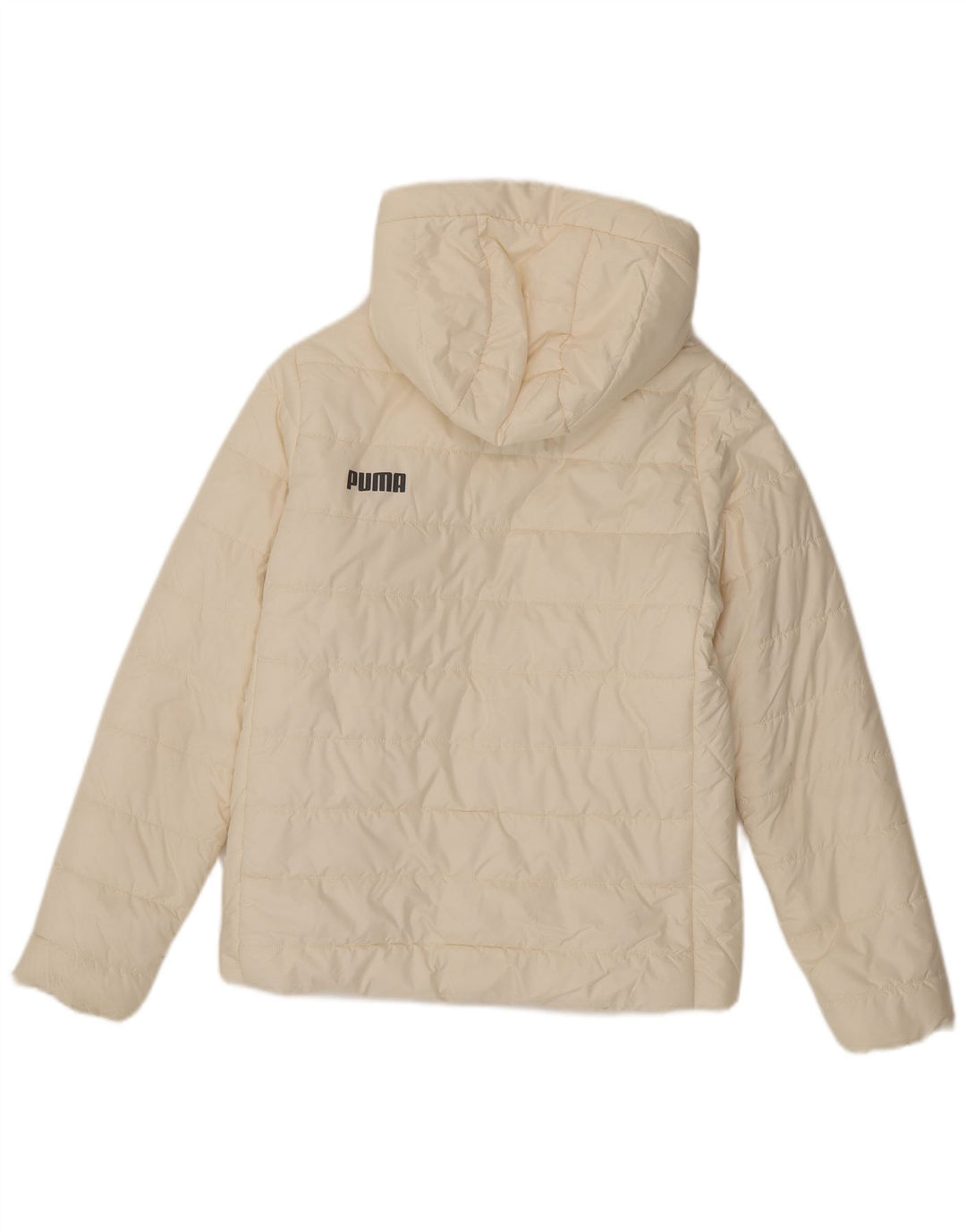 Giacca imbottita con cappuccio da donna Puma UK 10 piccola bianca in poliestere