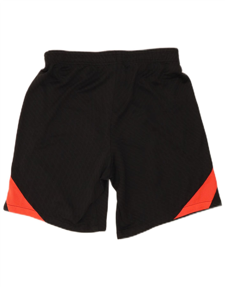 Pantaloncini sportivi NIKE Dri Fit Slim Fit da uomo, piccoli, in poliestere color block nero