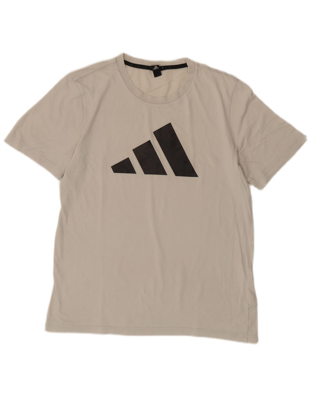 T-shirt grafica da uomo Adidas Top in cotone bianco medio