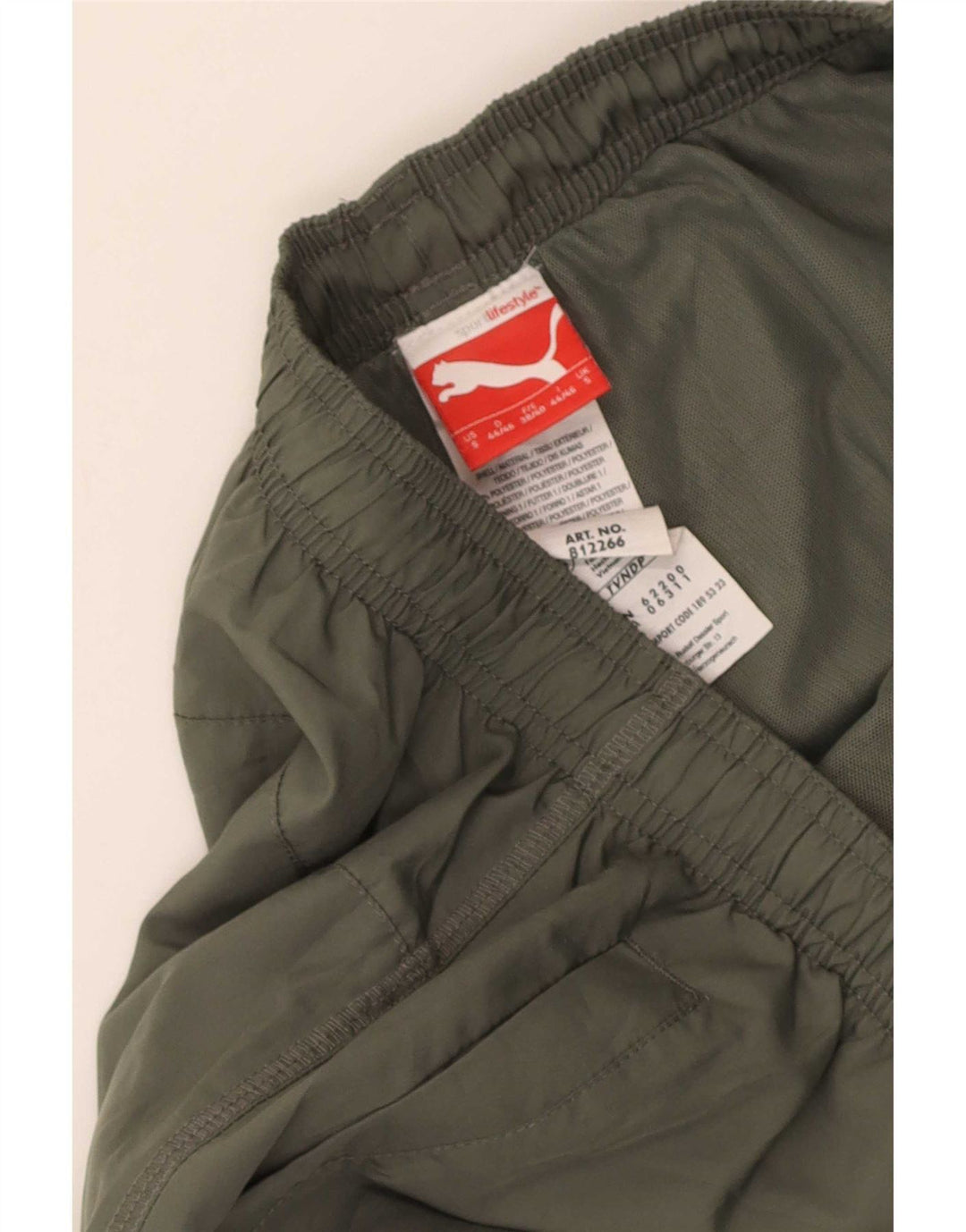 Pantaloni da tuta grafica da uomo Puma Small in poliestere kaki