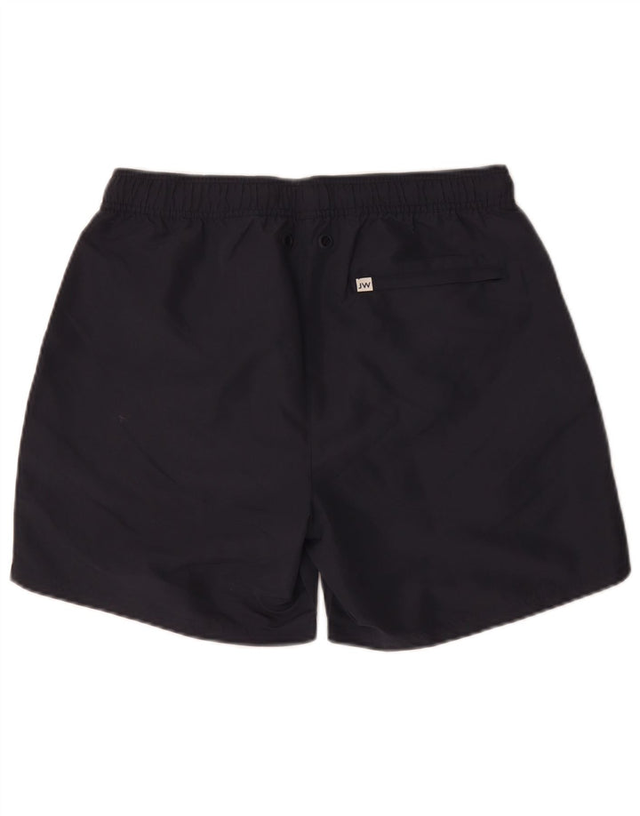 Pantaloncini da bagno regolari da uomo Jack Wills medio poliestere blu navy