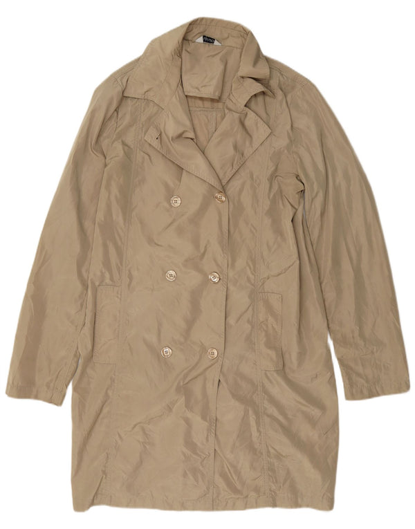 Liu Jo Womens Trench Coat IT 44 Medium Beige Polyester