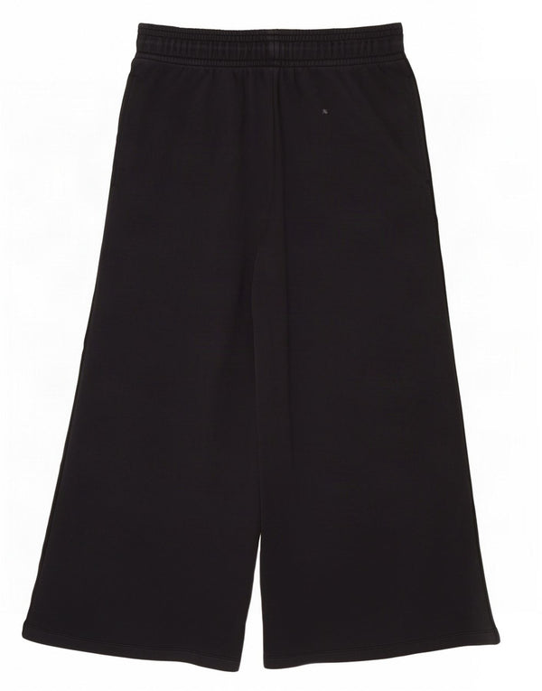 Pantaloni da tuta da donna Nike a gamba larga UK 18 XL cotone nero
