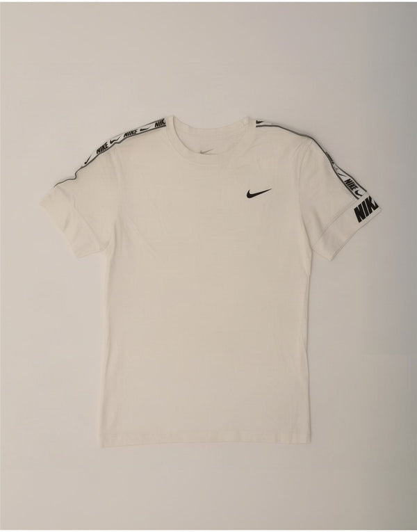 T-shirt grafica ampia Nike da uomo con vestibilità standard, XS, cotone bianco