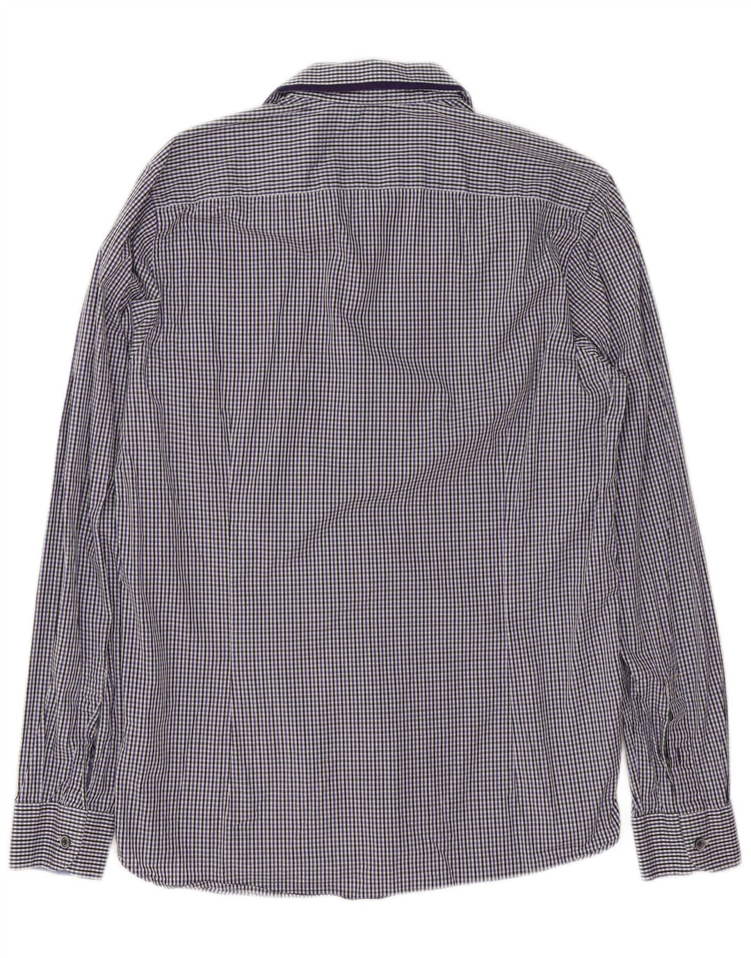 Ted Baker Camicia da uomo Taglia 3 Cotone a quadretti blu medio