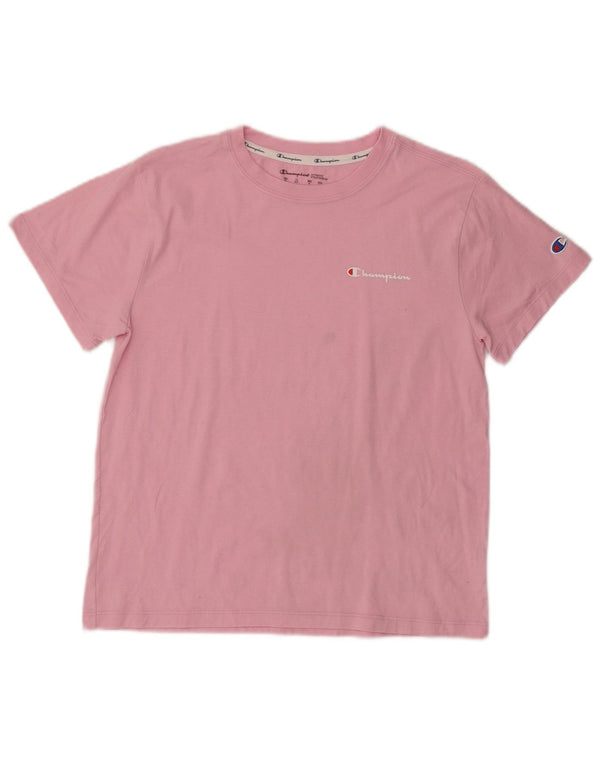 T-shirt da donna Champion Top UK 12 cotone rosa medio