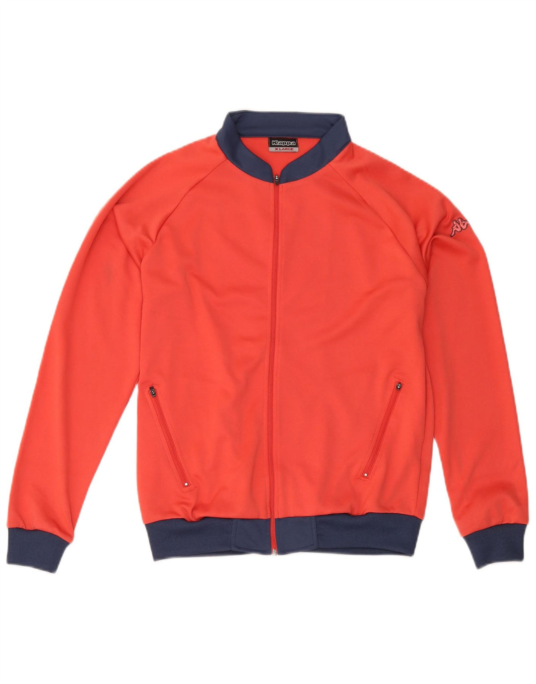 Giacca da tuta da ragazzo Kappa 13-14 anni XL Poliestere color block rosso