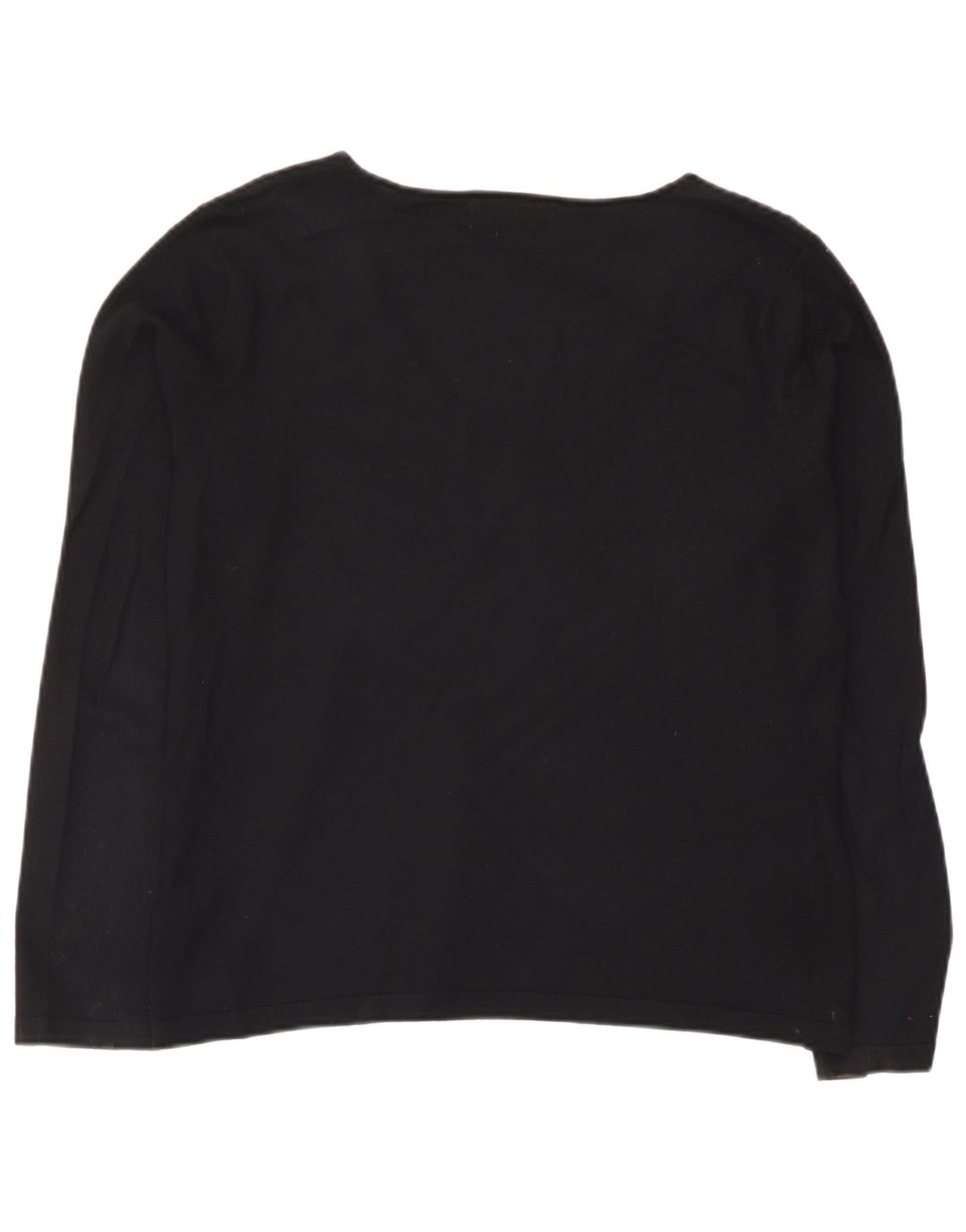 Top manica lunga da donna Marks & Spencer UK 14 viscosa nera media