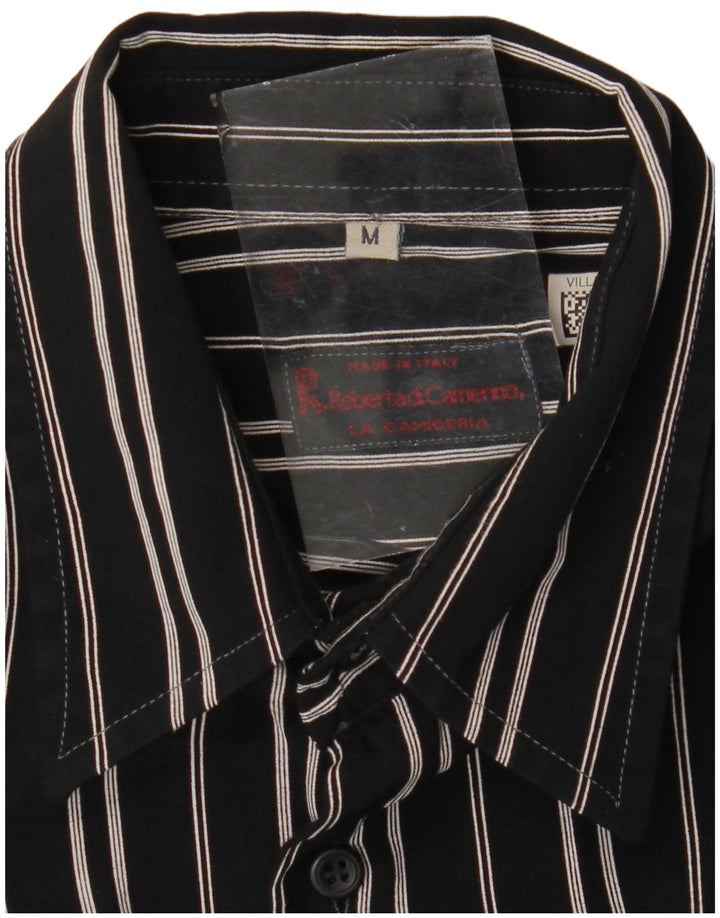 Camicia Uomo Roberta di Camerino Riga Media Nera
