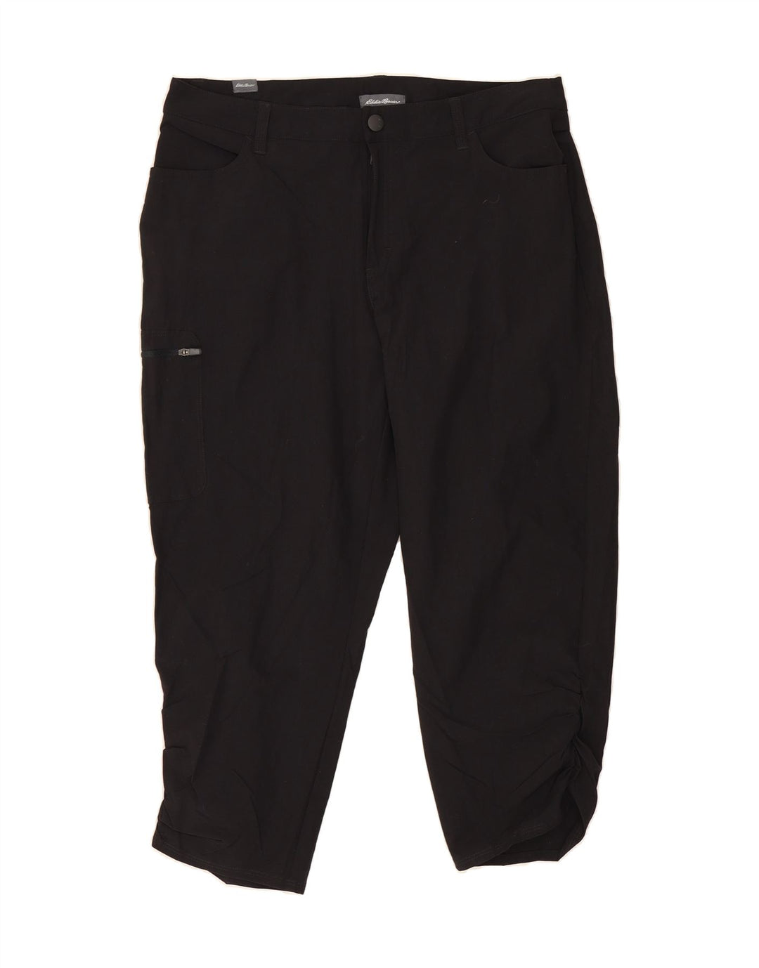 EDDIE BAUER Womens Straight Capri Trousers  Medium W30 L22 Black Nylon Vintage Eddie Bauer and Second-Hand Eddie Bauer from Messina Hembry 