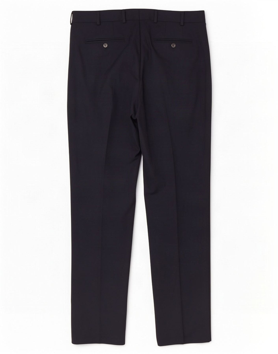 Pantaloni casual dritti da uomo Jaeger W36 L33 lana blu navy