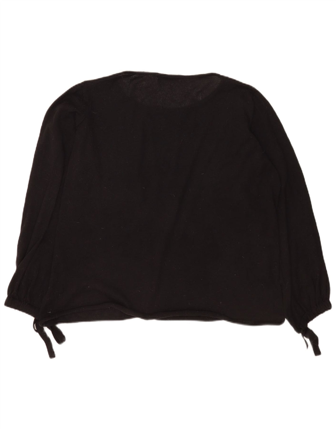 Maglione maglione oversize con scollo a barca da donna Zara UK 10 piccolo poliestere nero