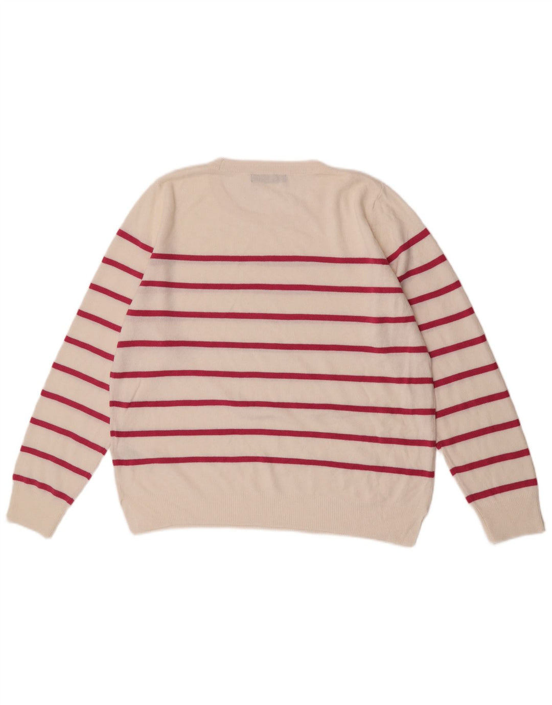 Maglione maglione girocollo da donna Marks & Spencer UK 16 grande bianco sporco